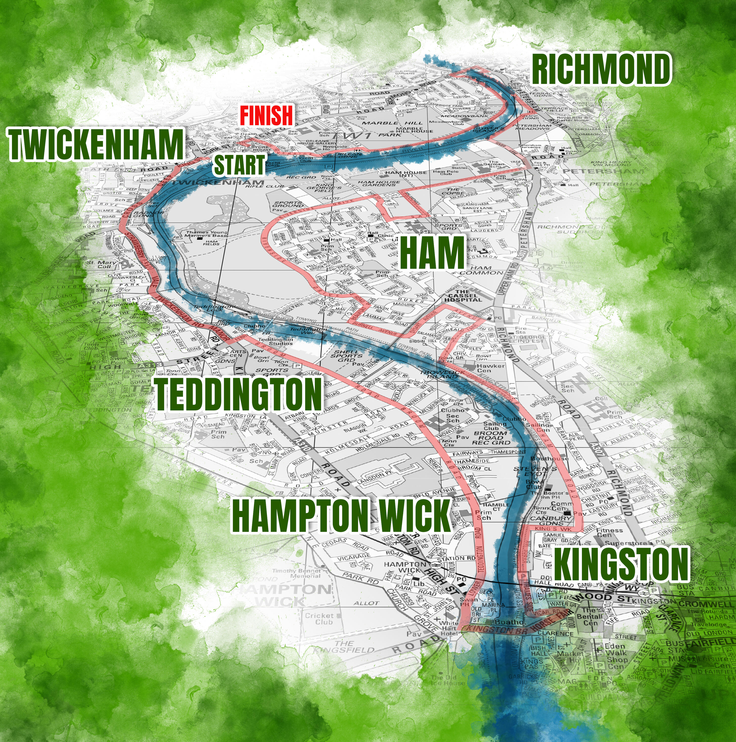 Cabbage Patch 10 course Map Cabbage Patch 10 course Map